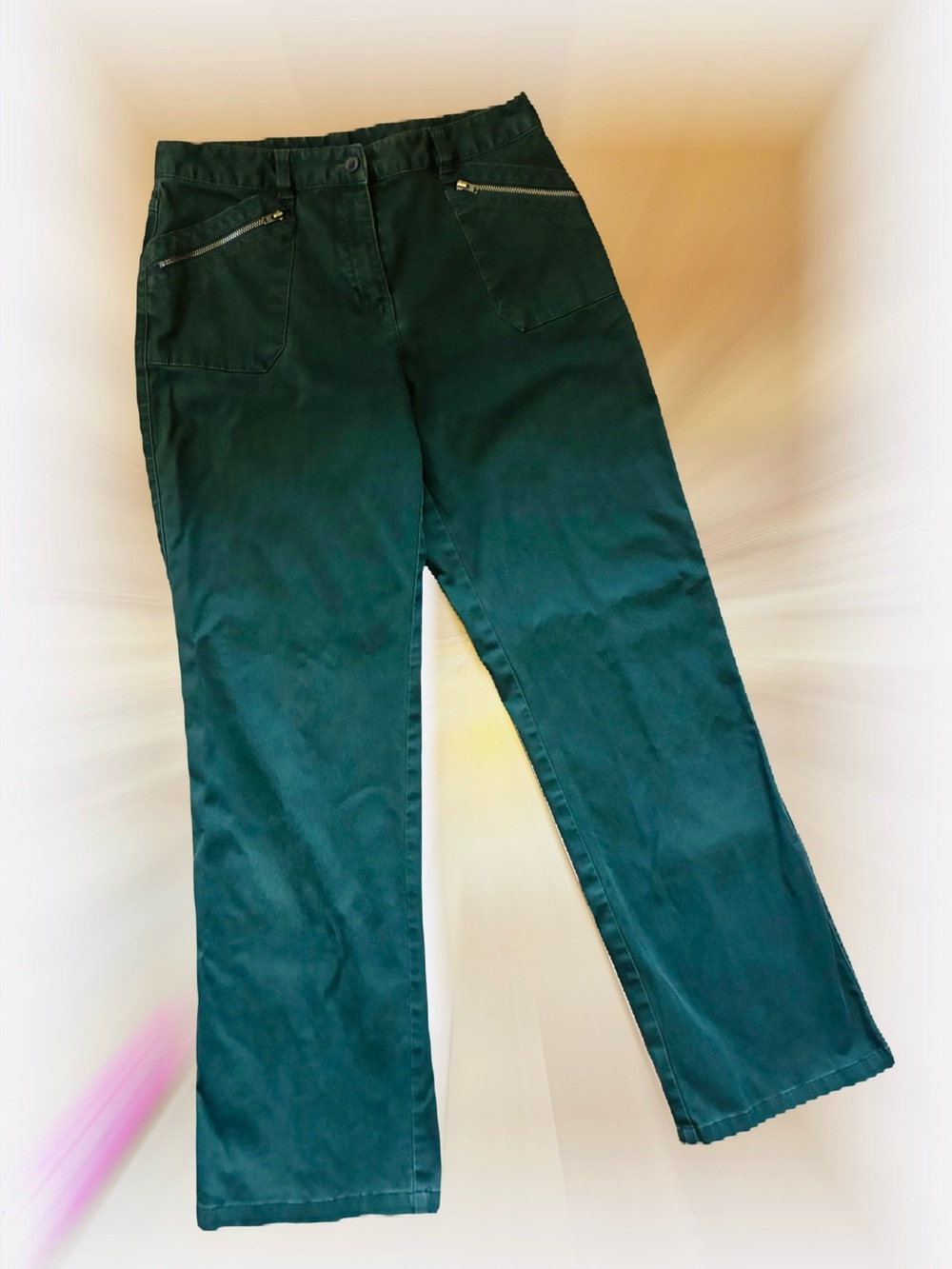 Northern Reflections Green Trousers Zip Pockets